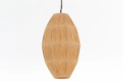 Online Flamant Aimee, Hanglamp, Raffia En Ijzer, L