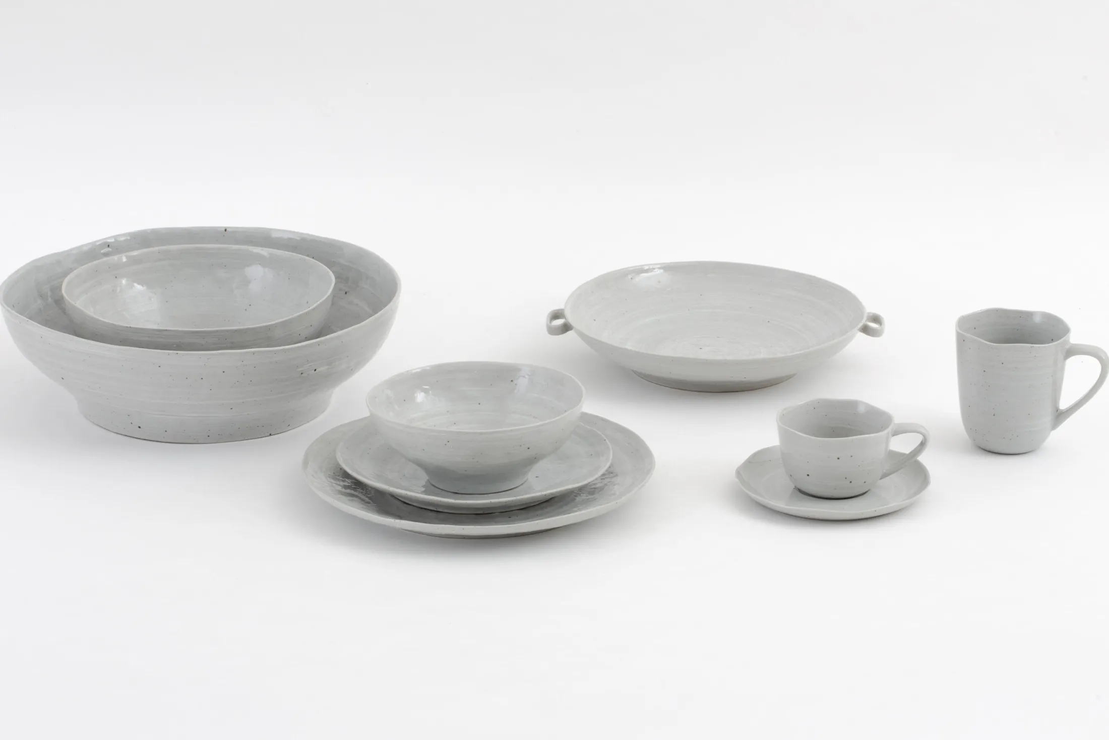 Online Flamant Alanah, Bord, Keramiek, Grijs, 21,5Cm