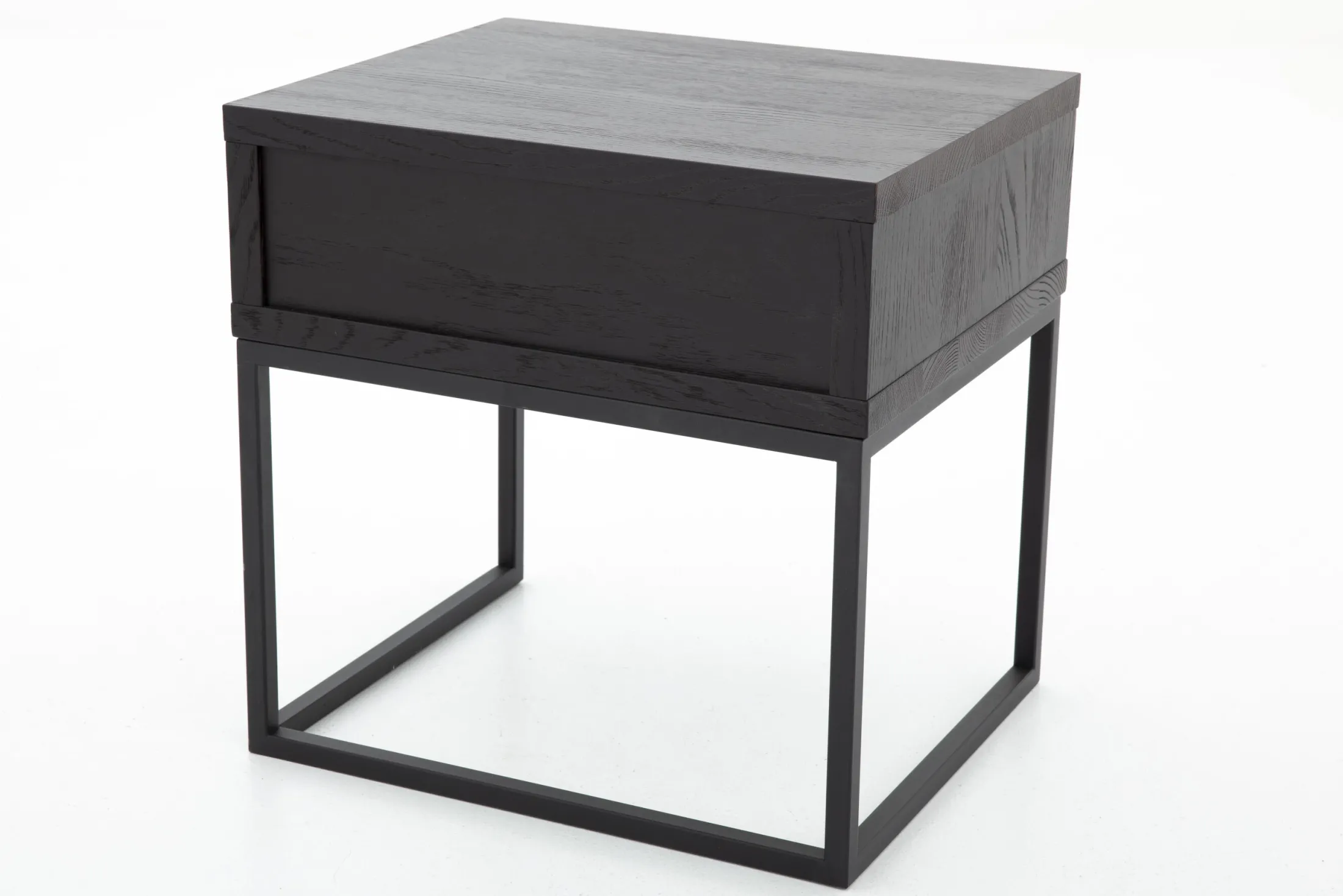 Clearance Flamant Armand, Bijzettafel, Zwart Eiken En Metaal