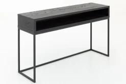Clearance Flamant Armand, Consoletafel, Zwart Eiken En Metaal