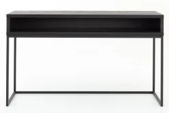 Clearance Flamant Armand, Consoletafel, Zwart Eiken En Metaal