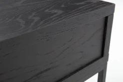 Clearance Flamant Armand, Consoletafel, Zwart Eiken En Metaal