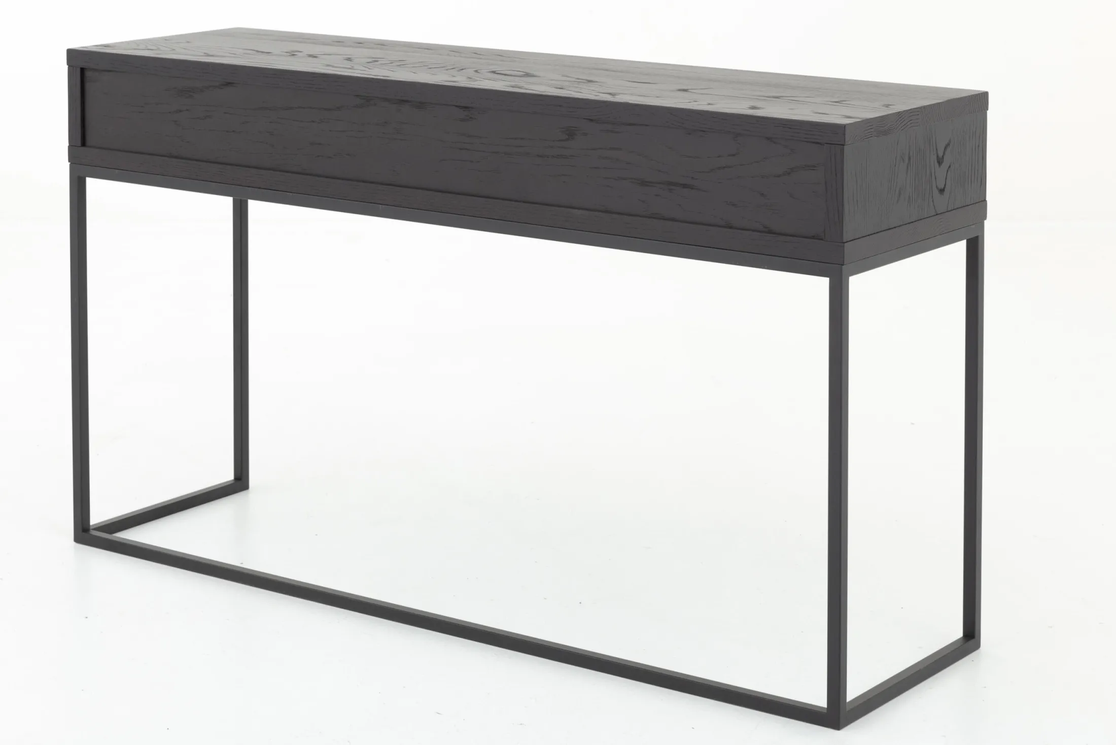 Clearance Flamant Armand, Consoletafel, Zwart Eiken En Metaal