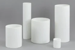 Outlet Flamant Ayla, Vaas, Glas, Wit, O17,5X21,5H