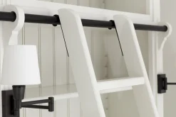 Online Flamant Balmore, Boekenkast, Wit, 2-Delig, Met Ladder