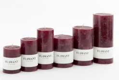 Hot Flamant Beth, Kaars, Kleur Balmoral Rood, 7X15Cm