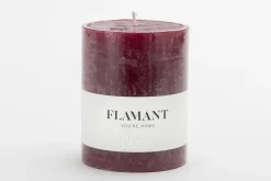 Hot Flamant Beth, Kaars, Kleur Balmoral Rood, 9X11,5Cm