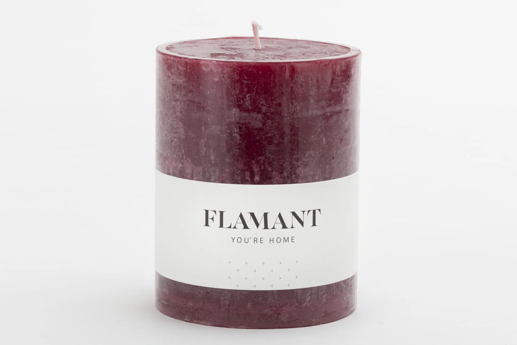 Hot Flamant Beth, Kaars, Kleur Balmoral Rood, 9X11,5Cm