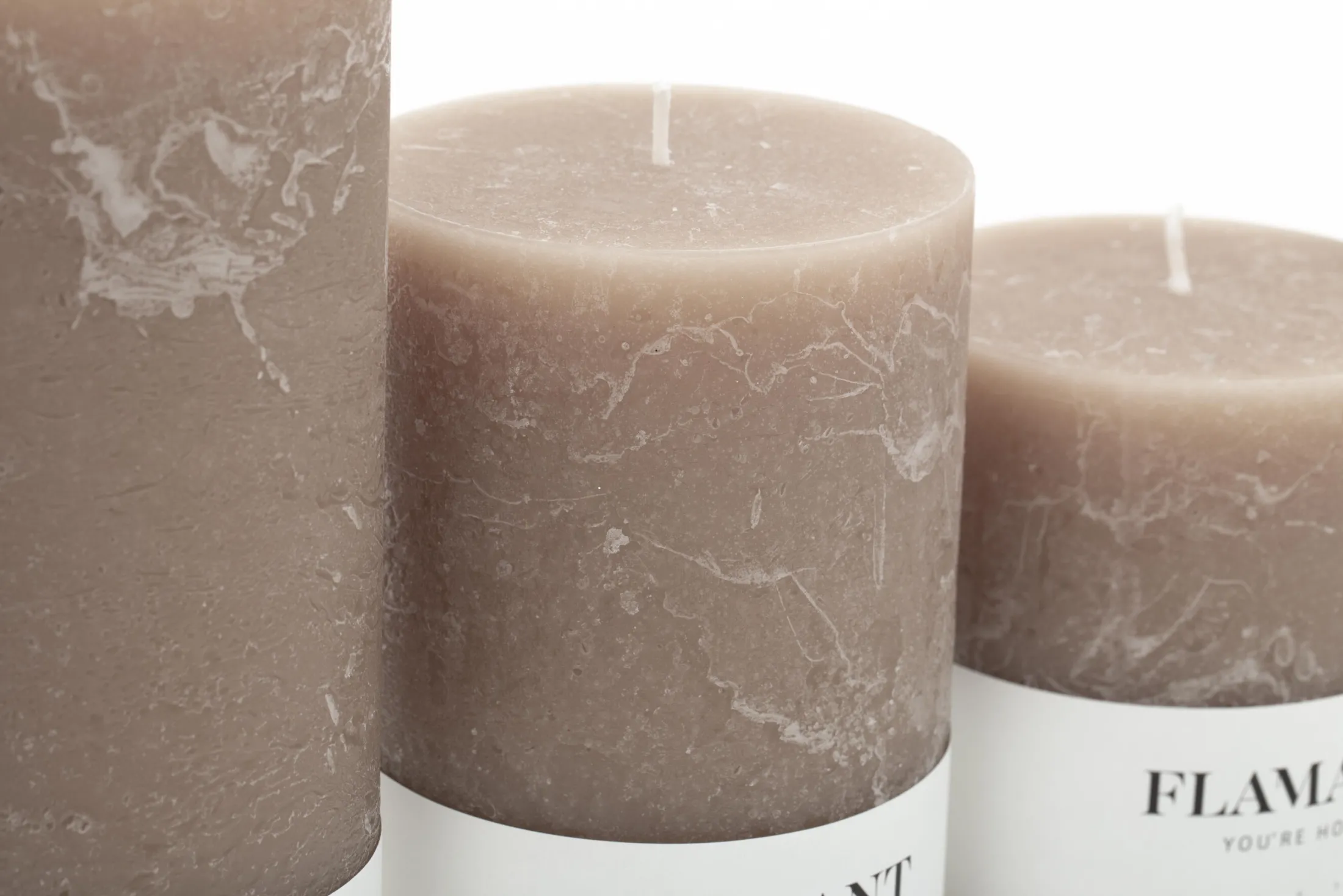 Best Flamant Beth, Kaars, Kleur Taupe, 9X11,5Cm