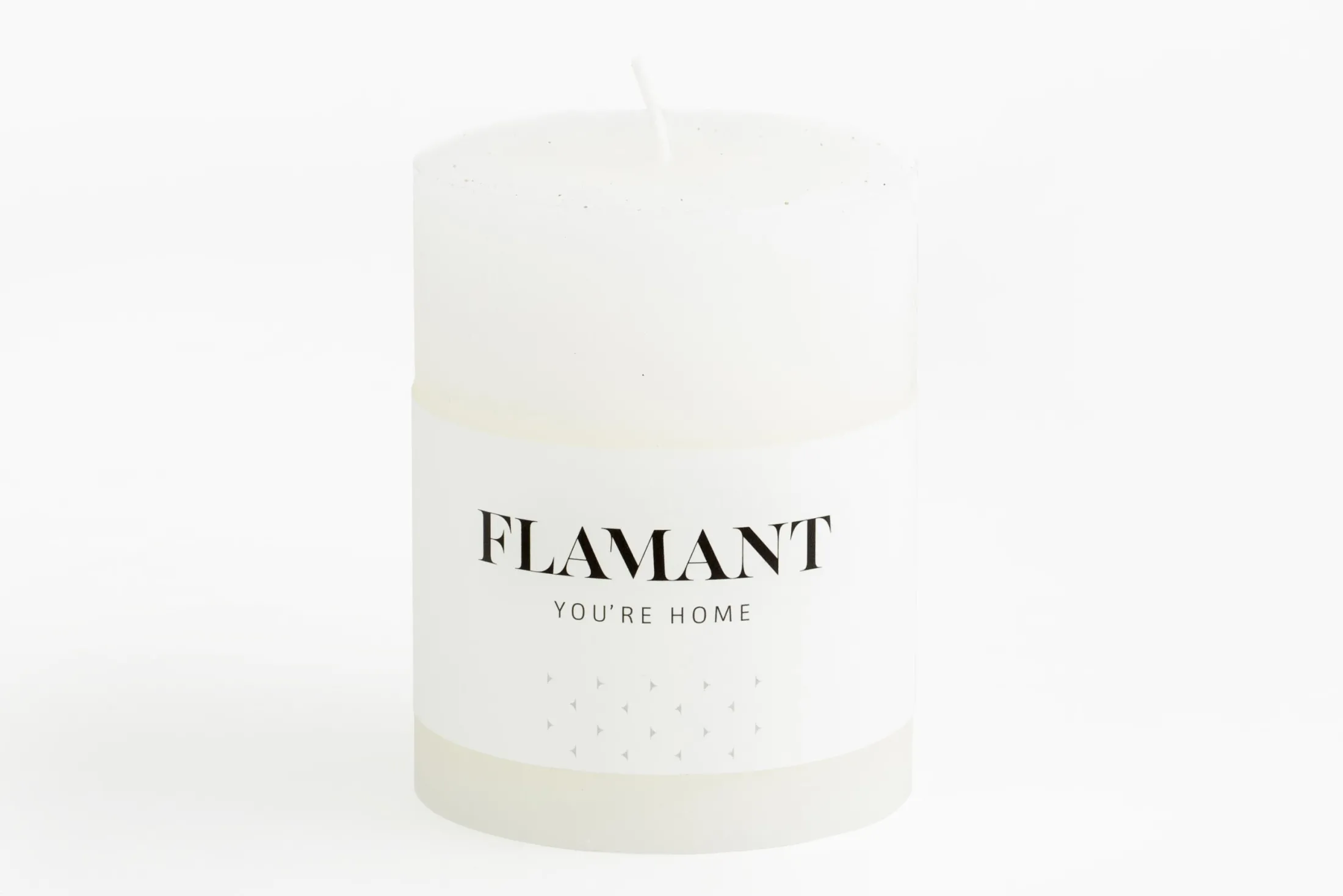 Flamant Beth, Kaars, Kleur Wit, 7X9Cm