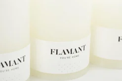 Flamant Beth, Kaars, Kleur Wit, 7X9Cm