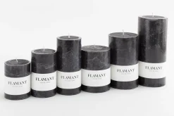 Clearance Flamant Beth, Kaars, Kleur Zwart, 7X11,5Cm