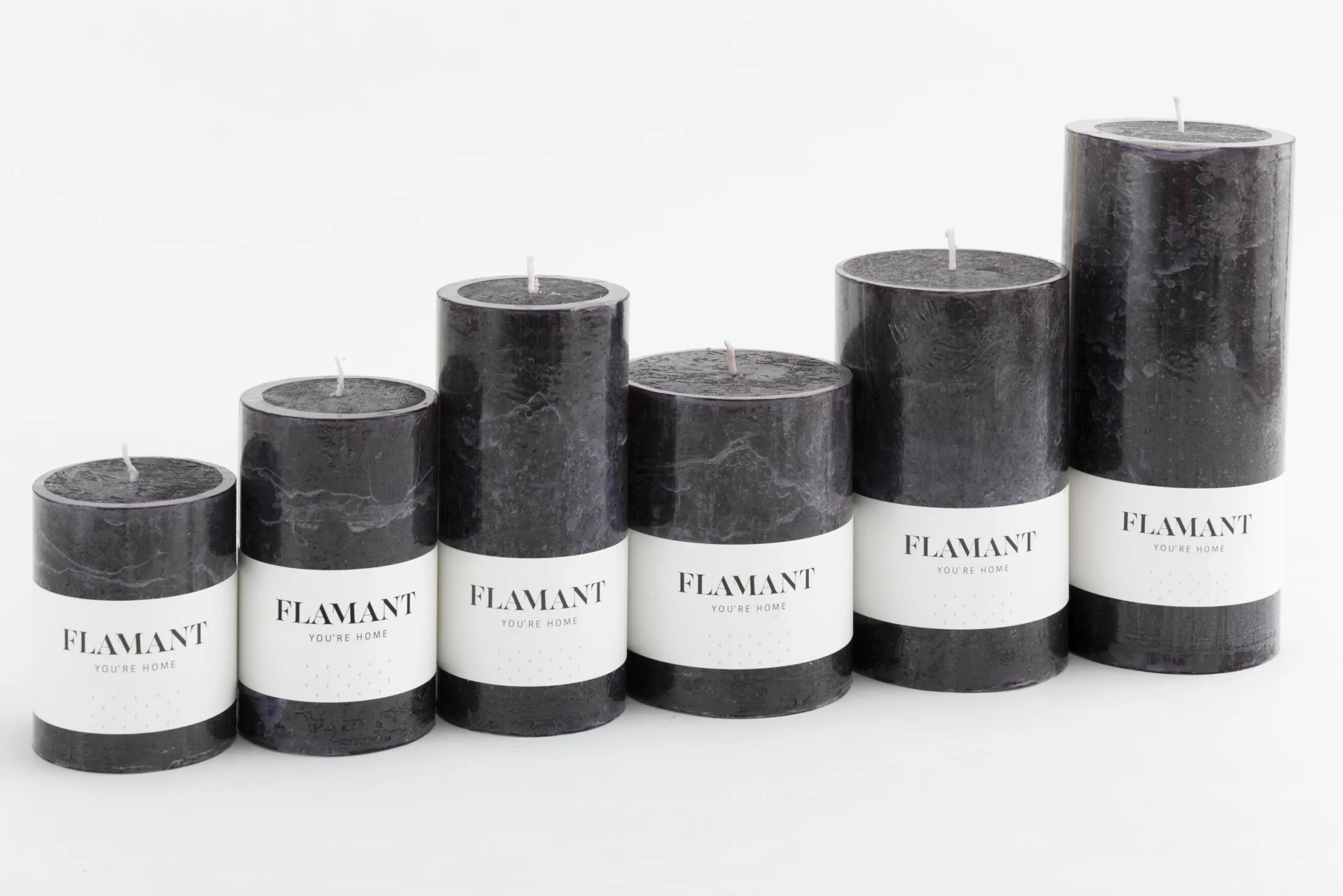 Clearance Flamant Beth, Kaars, Kleur Zwart, 9X20Cm