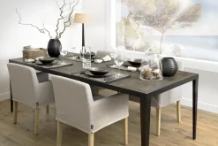 Hot Flamant Billy, Fauteuil, Berken, Gebroken Wit Linnen