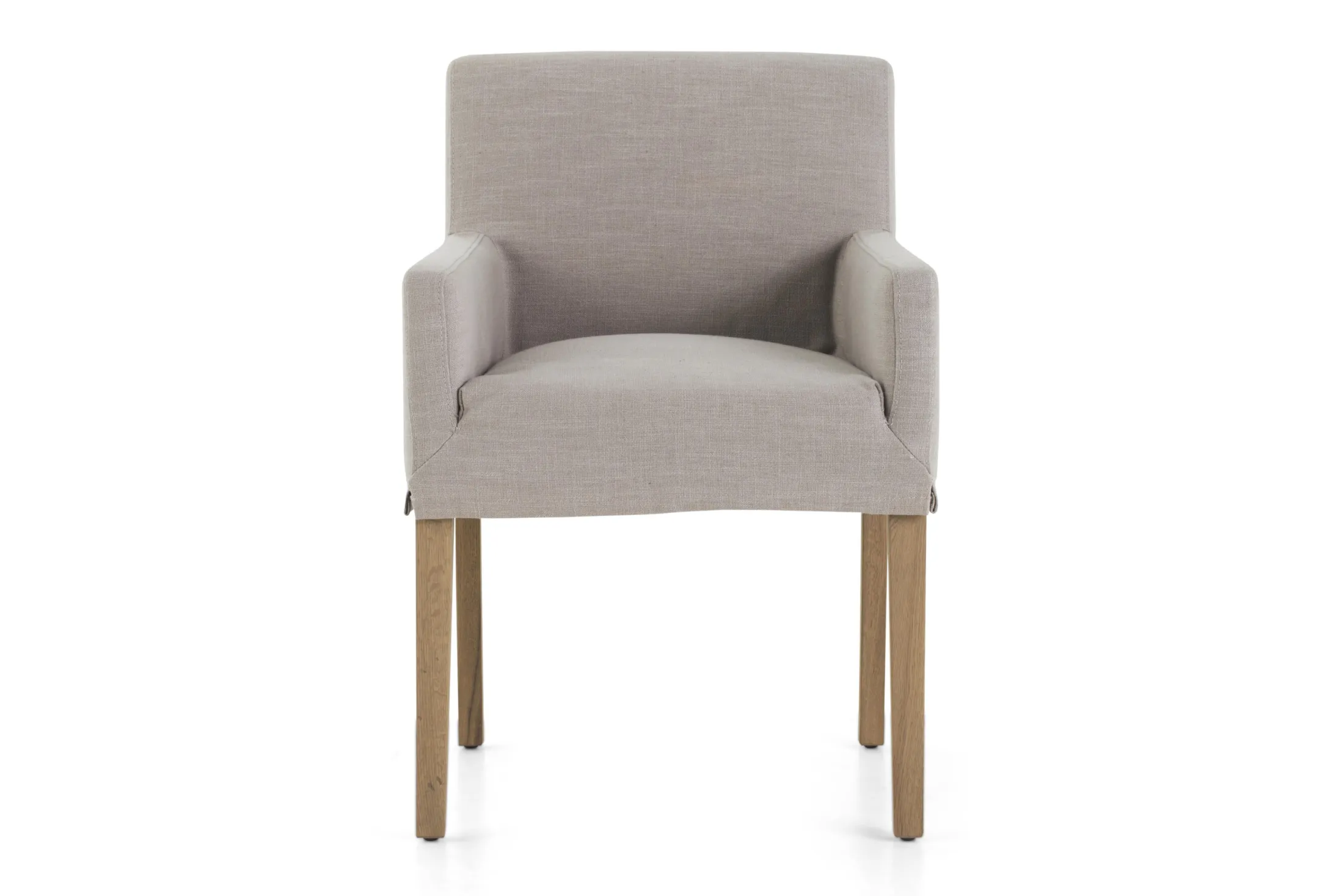 Hot Flamant Billy, Fauteuil, Berken, Gebroken Wit Linnen