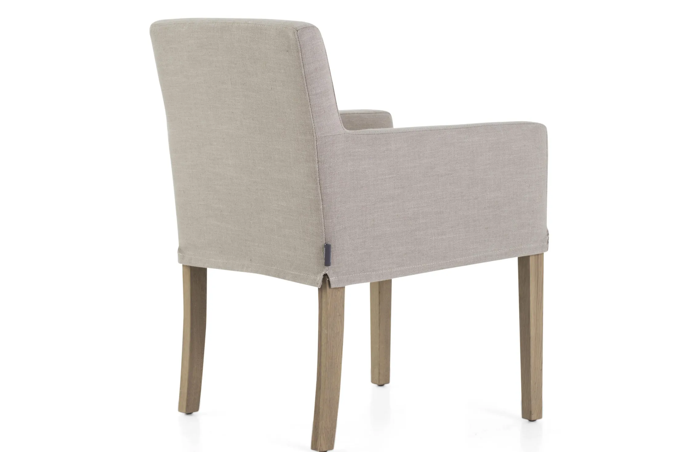 Hot Flamant Billy, Fauteuil, Berken, Gebroken Wit Linnen