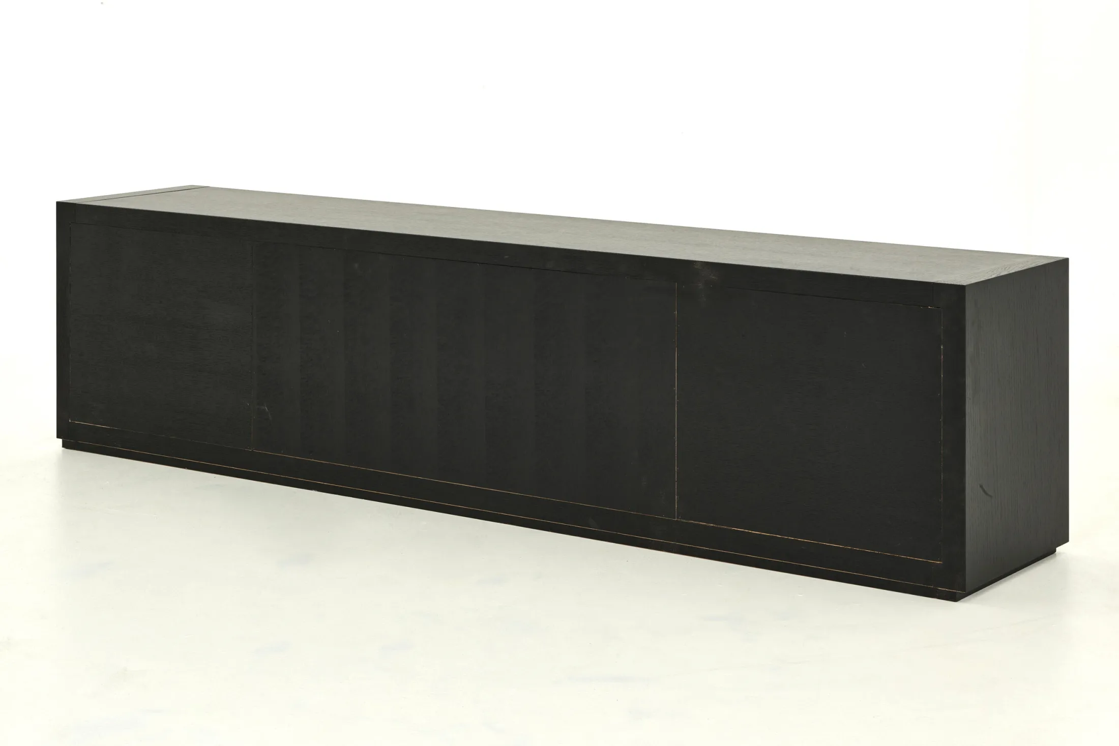Hot Flamant Bjorn, Tv-Meubel, Zwart, 2 Deuren, 4 Lades