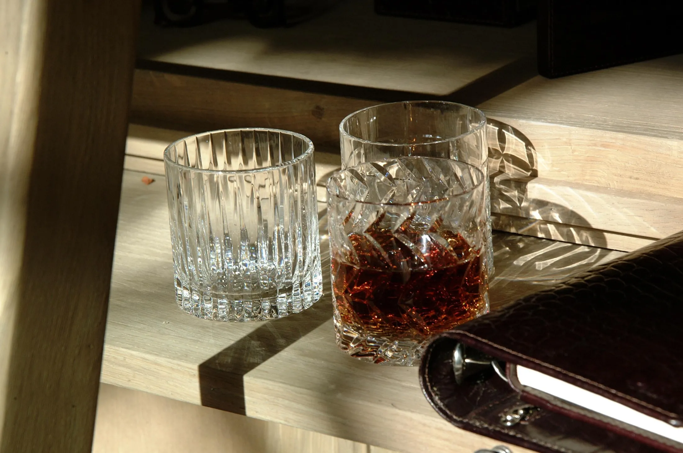 Online Flamant Bogart, Whiskyglas, Handgeslepen, Set Van 6