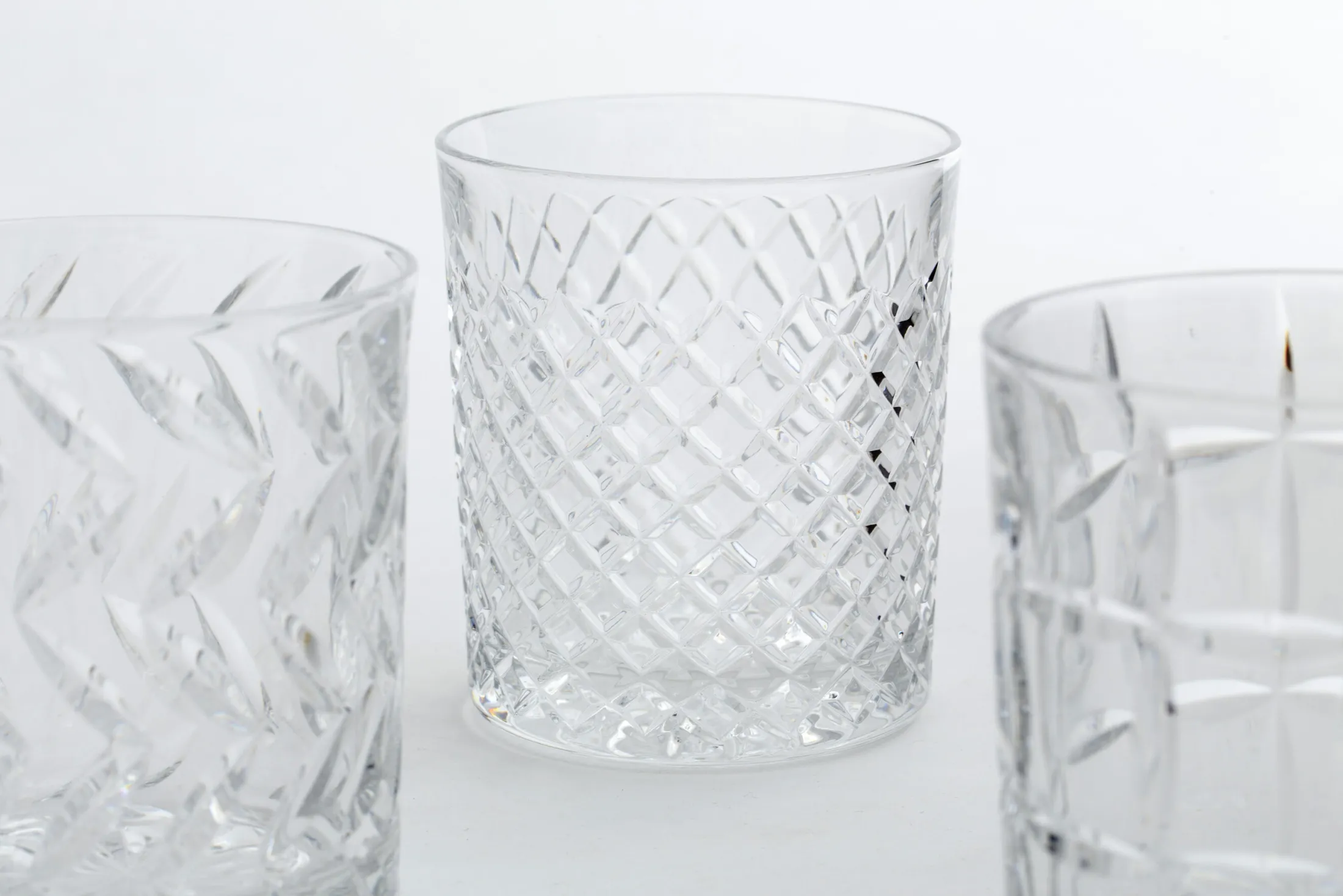 Online Flamant Bogart, Whiskyglas, Handgeslepen, Set Van 6