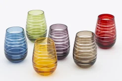 Best Flamant Brahms, Glas, Verschillende Kleuren, Set Van 6