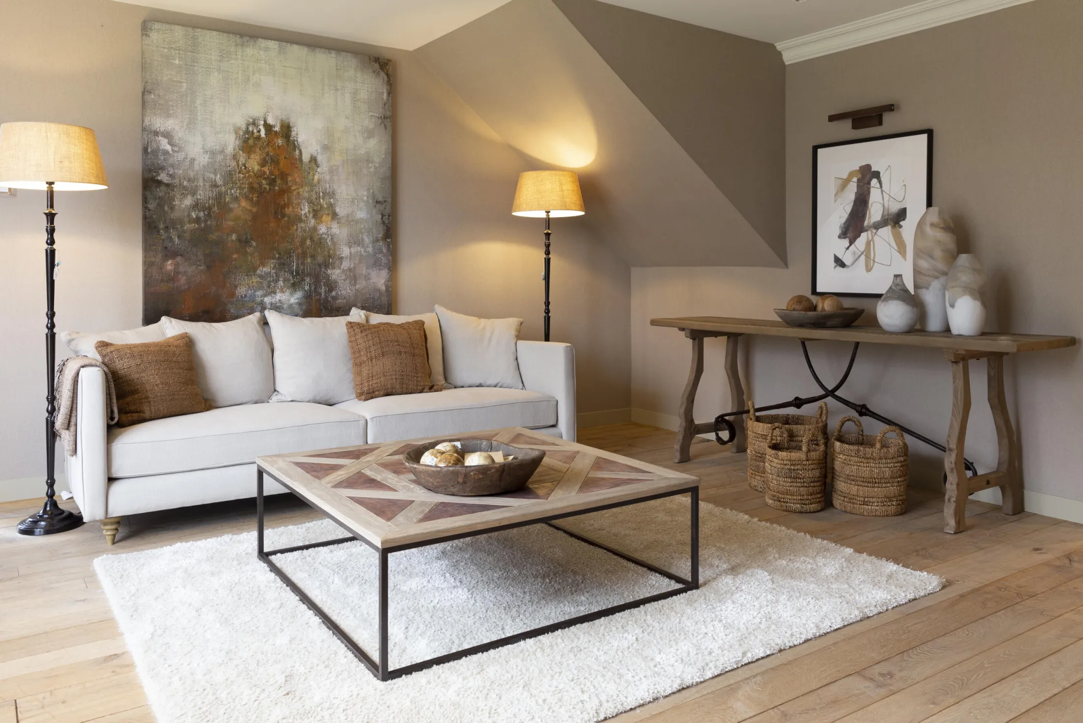 Clearance Flamant Brianna, Olieverfschilderij