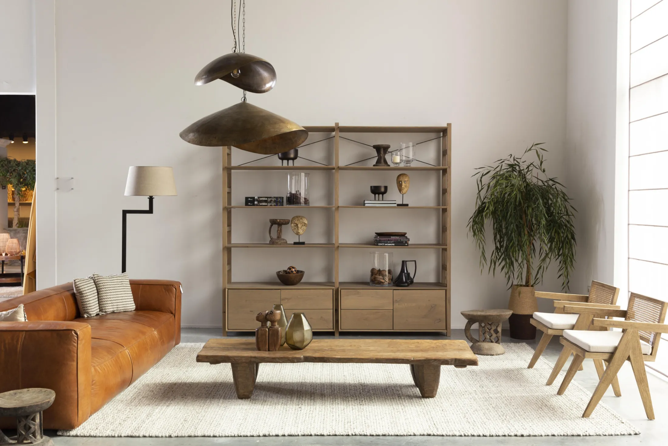 Discount Flamant Bruno, Fauteuil, Eiken, Riet, Met Kussen
