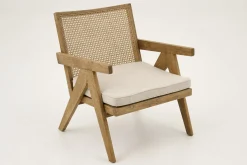 Discount Flamant Bruno, Fauteuil, Eiken, Riet, Met Kussen