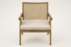 Discount Flamant Bruno, Fauteuil, Eiken, Riet, Met Kussen