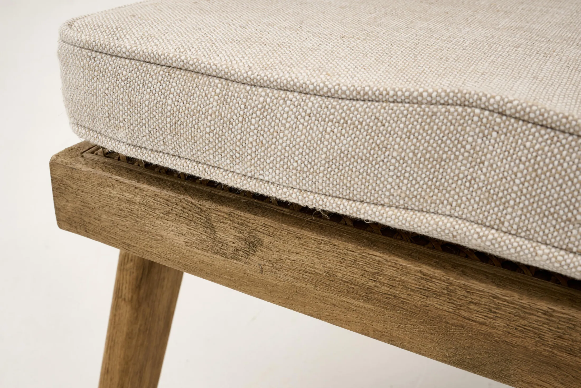 Discount Flamant Bruno, Fauteuil, Eiken, Riet, Met Kussen