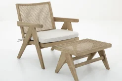 Discount Flamant Bruno, Fauteuil, Eiken, Riet, Met Kussen