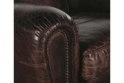 Discount Flamant Burnham, Club Fauteuil, Donkerbruin, Leer