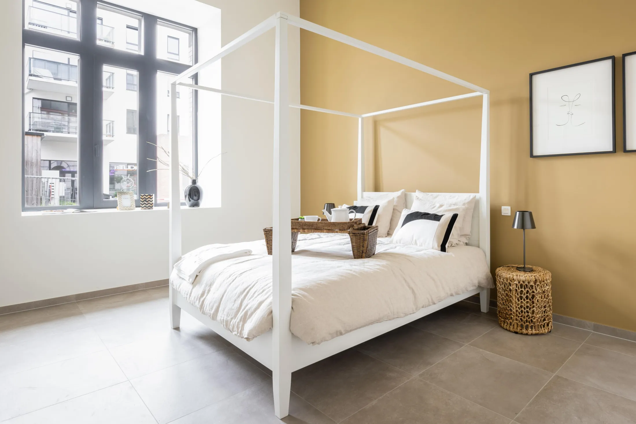 Clearance Flamant Cape Cod, Hemelbed, Wit, 180 Cm