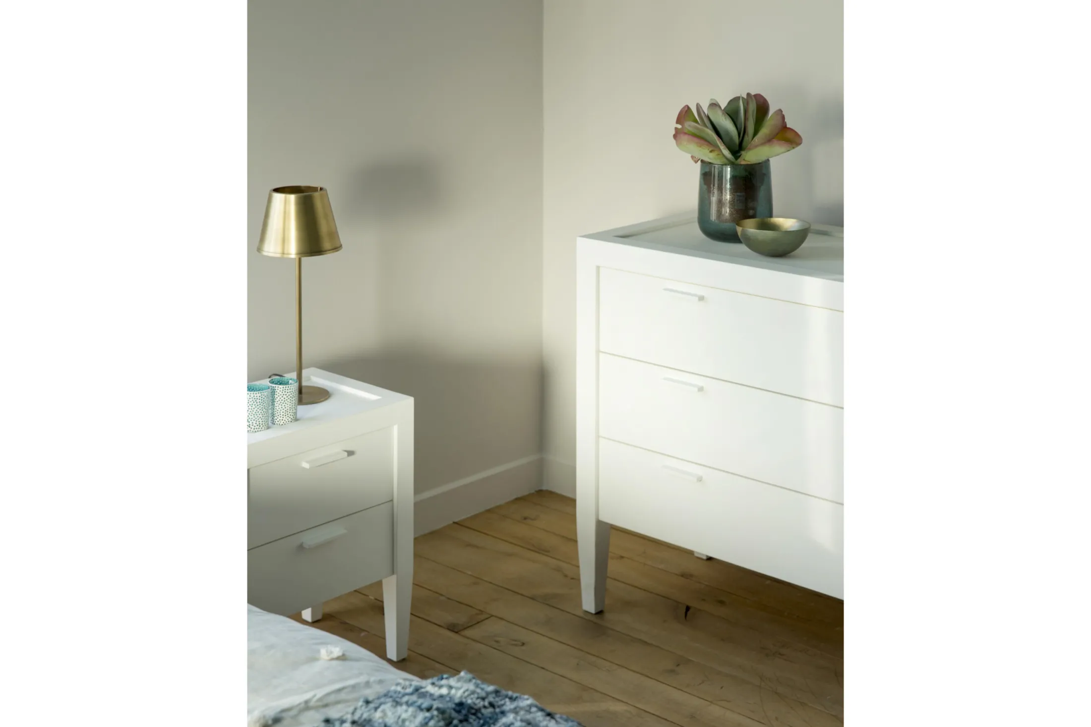 Best Flamant Cape Cod, Nachtkastje, Grenenhout, Wit