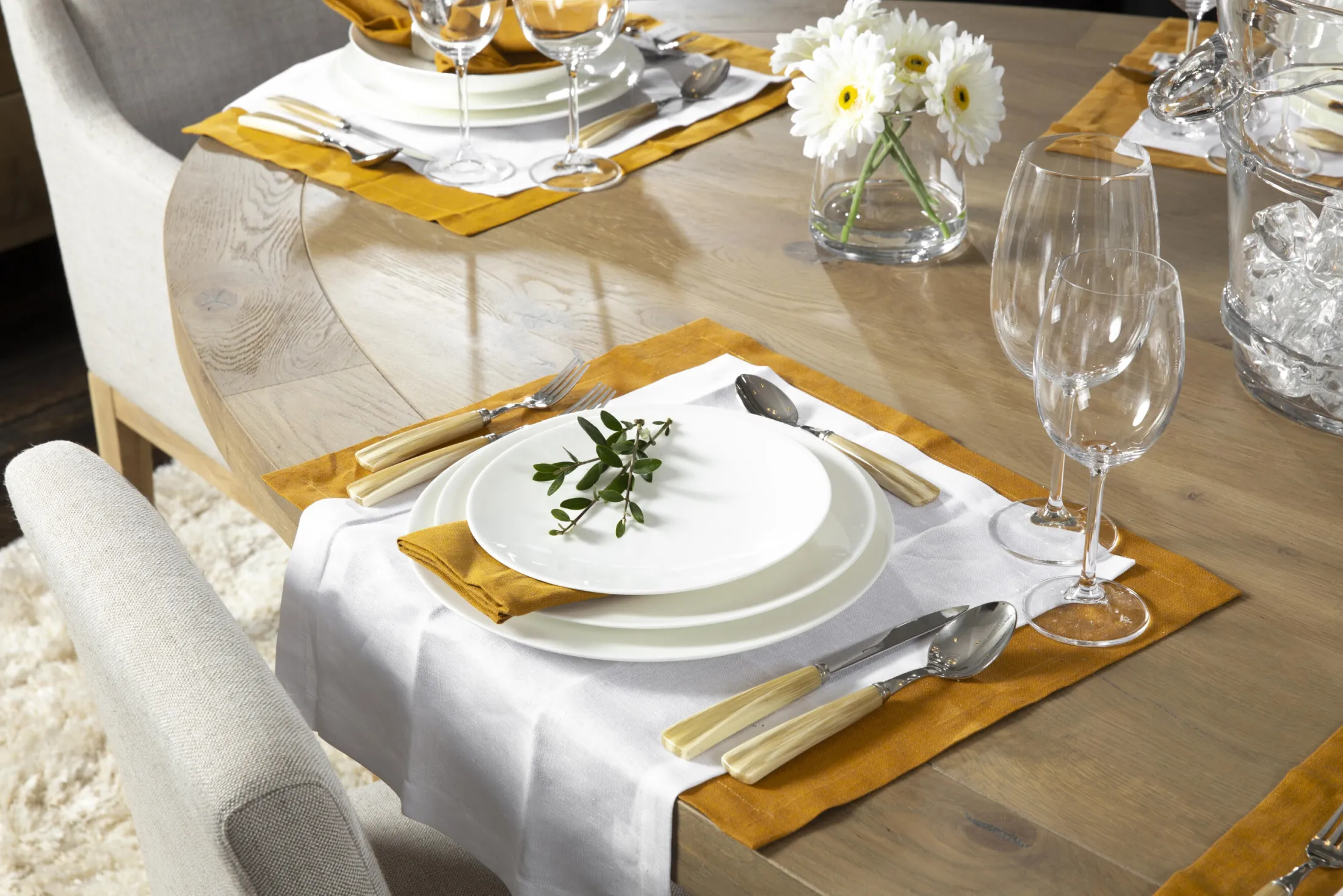 Outlet Flamant Cathy, Bord, Bone China, Wit, 31Cm
