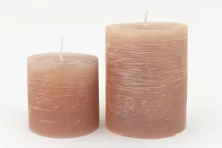 Online Flamant Celine, Kaars, Kleur Sienna Rood, 7X8Cm