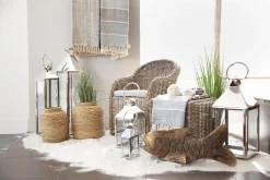 Sale Flamant Charme, Lantaarn, Staal En Glas, Xl