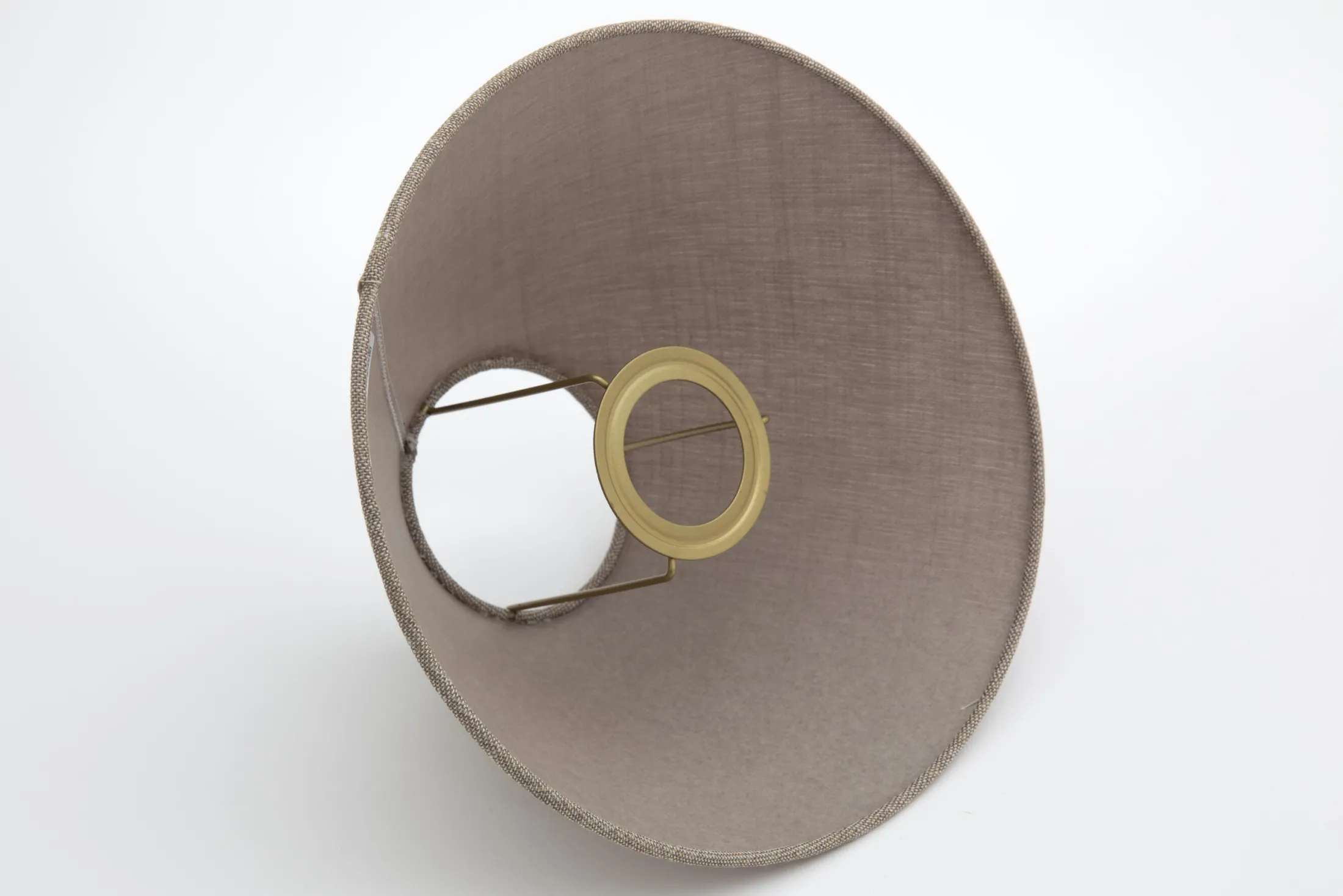 Outlet Flamant Circum, Lampenkap, Naturel En Grijs, Conisch, 23 Cm