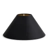Best Flamant Circum, Lampenkap, Zwart En Goud, Conisch, 23 Cm
