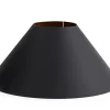 Clearance Flamant Circum, Lampenkap, Zwart En Goud, Conisch, 55 Cm