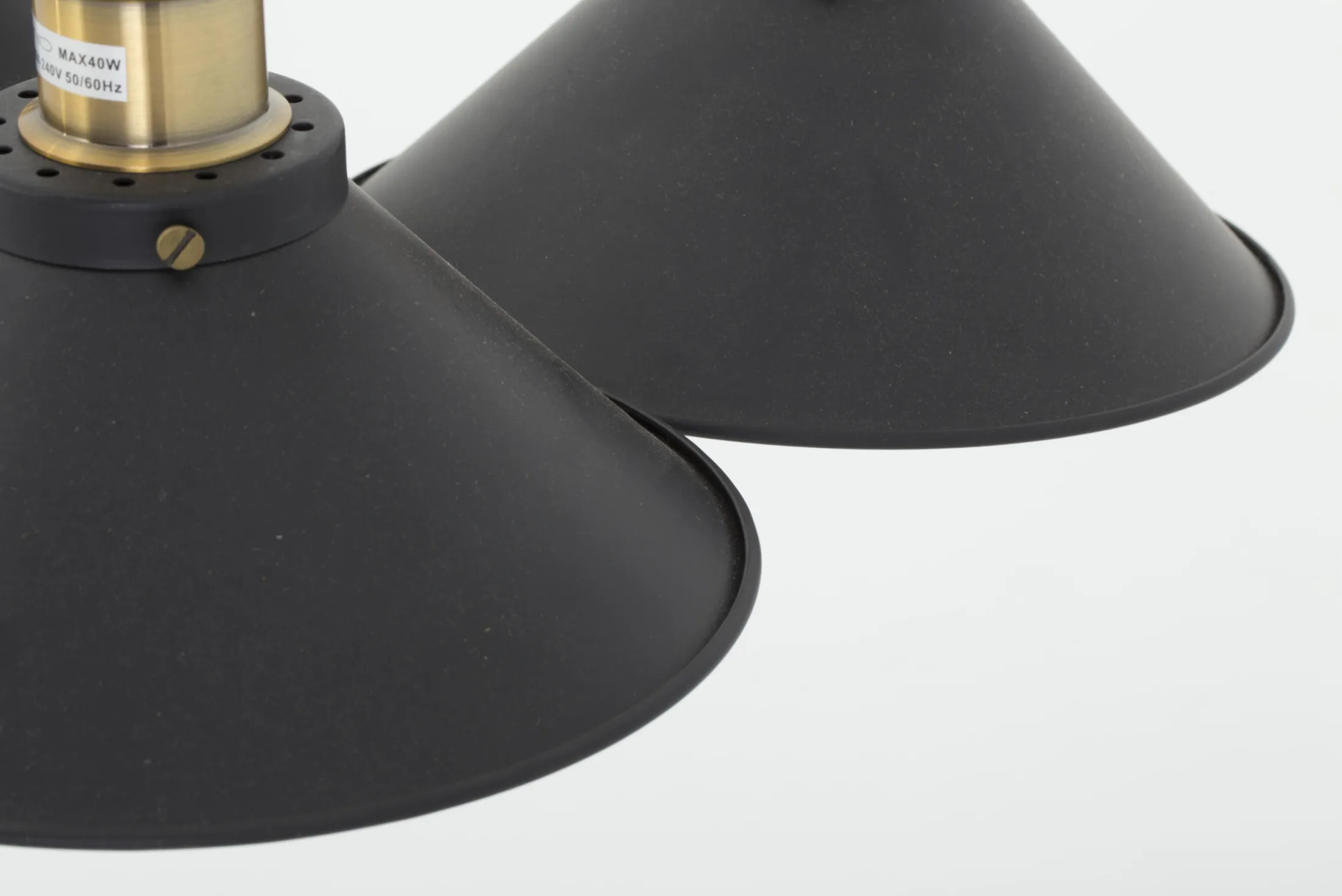 Clearance Flamant Cirino, Hanglamp, Zwart, 3 Lampenkappen