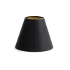 Sale Flamant Clips, Lampenkap, Zwart En Goud, Conisch, 14 Cm