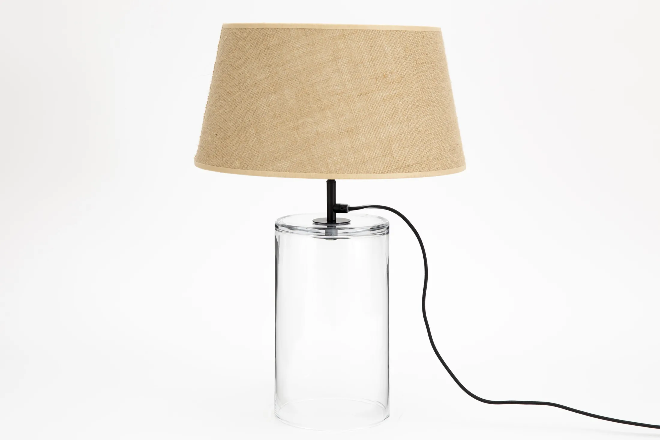Sale Flamant Cypri, Tafellamp, Glas, Zwart, S