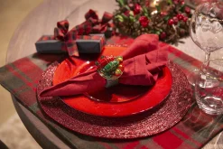 Clearance Flamant Delvin, Placemat, Kralen, Rood