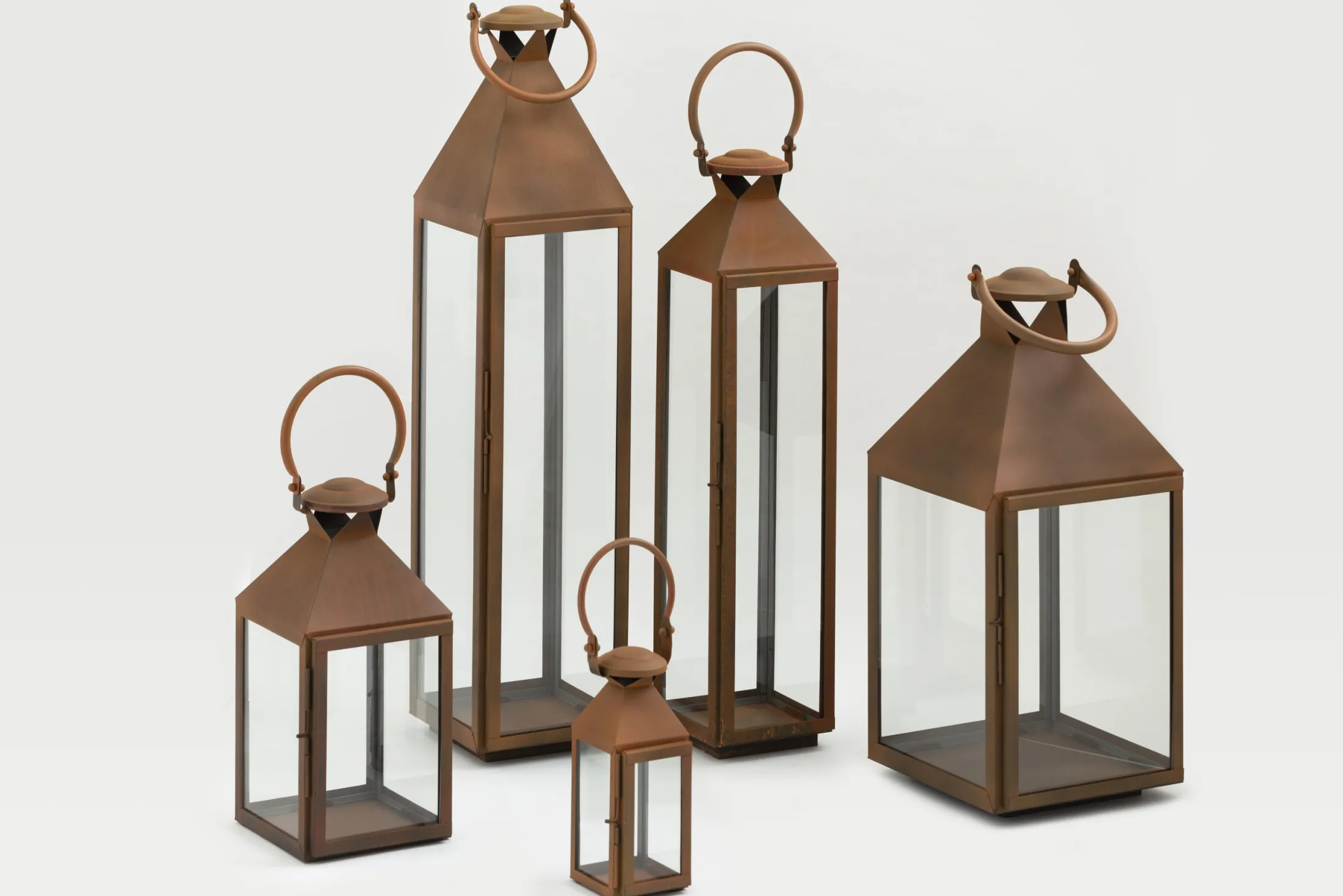 Best Flamant Ellis, Lantaarn, Ijzer En Glas, Roest, Xl
