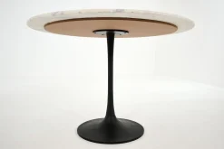 Discount Flamant Fano, Eettafel, Rond, Wit Marmer