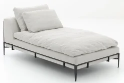 New Flamant Floria, Fauteuil, Natuurlijk Linnen En Zwart Metaal