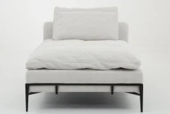 New Flamant Floria, Fauteuil, Natuurlijk Linnen En Zwart Metaal