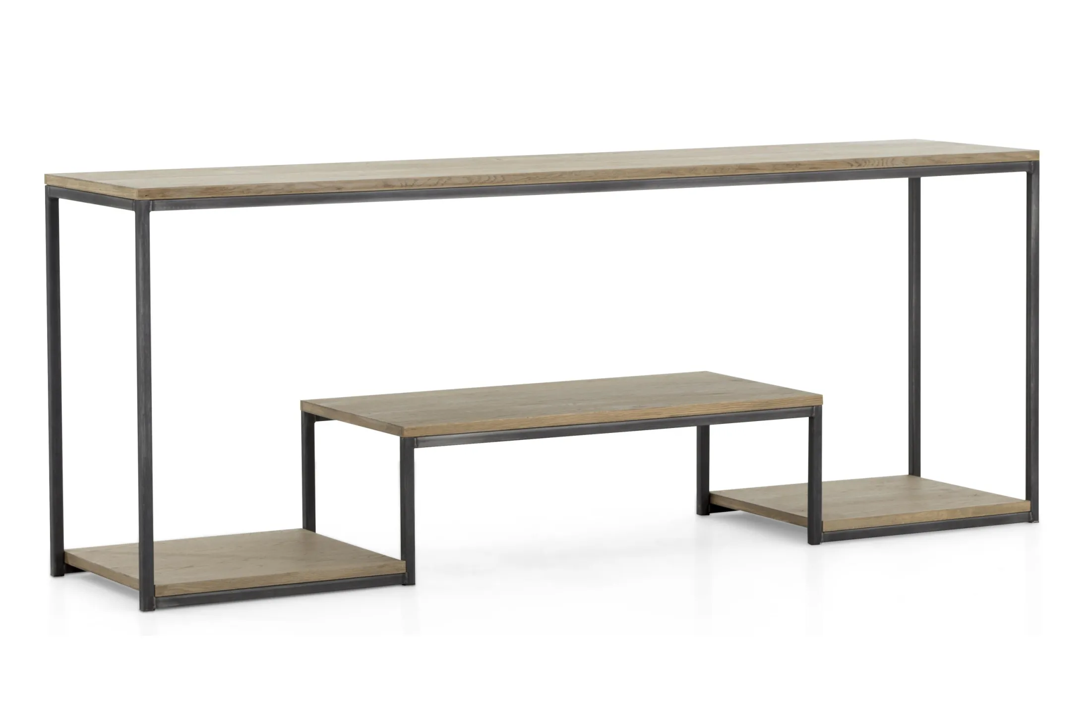 Discount Flamant Hattie, Consoletafel, Verweerd Eiken En Ijzer