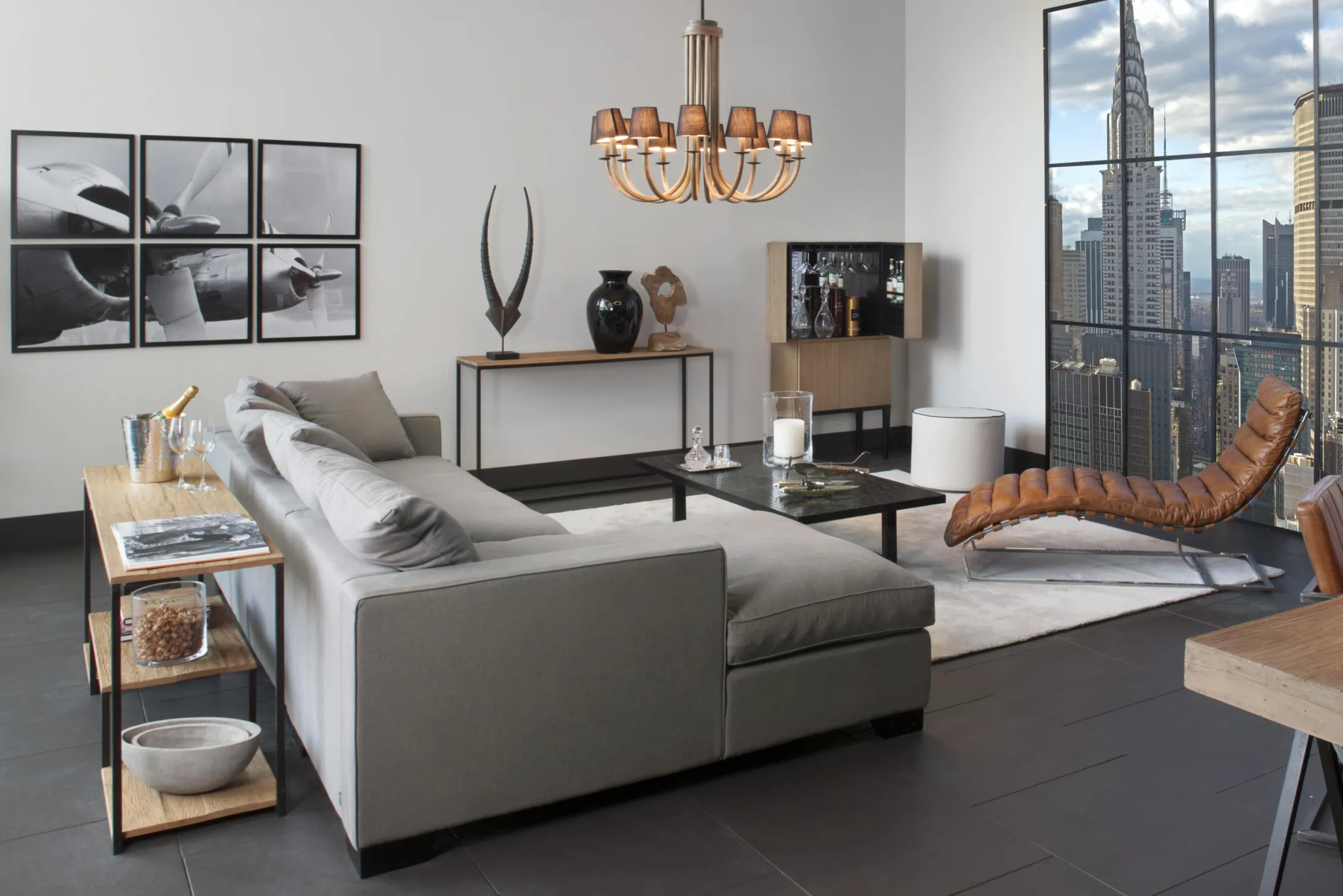 Discount Flamant Hattie, Consoletafel, Verweerd Eiken En Ijzer
