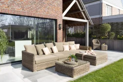 Clearance Flamant Hills, Tuinbank, Met Kussen + Poef